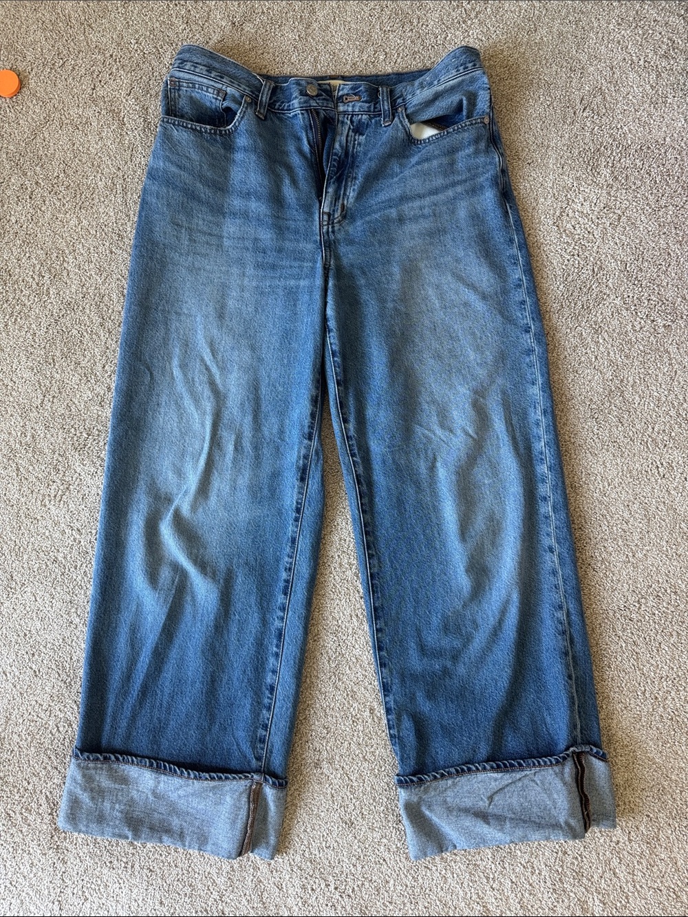 Madewell Superwide-Leg Jeans in Blue Denim